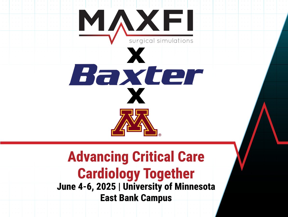Maximum Fidelity Surgical Simulations (@maxfisurgical) on Twitter photo We're proud to partner with <a href="/UMNews/">University of Minnesota</a> and <a href="/baxter_intl/">Baxter International</a> for the 3rd Annual Critical Care Cardiology Education Summit — June 4–6, 2025 at U of MN.
Excited to join national leaders advancing the future of critical care cardiology!
#CCCES2025 #MedicalEducation #UofMN #Baxter We're proud to partner with <a href="/UMNews/">University of Minnesota</a> and <a href="/baxter_intl/">Baxter International</a> for the 3rd Annual Critical Care Cardiology Education Summit — June 4–6, 2025 at U of MN.
Excited to join national leaders advancing the future of critical care cardiology!
#CCCES2025 #MedicalEducation #UofMN #Baxter