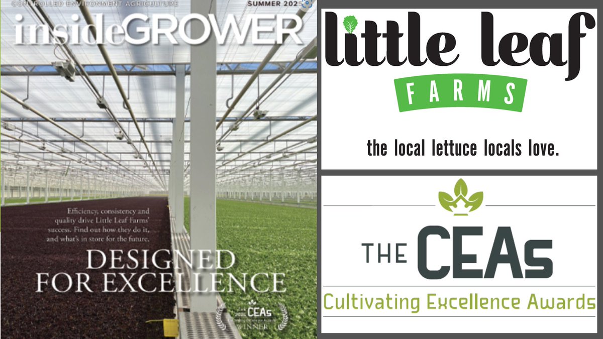 Indoor Ag-Con (@indooragcon) on Twitter photo The efficiency and success of <a href="/LittleLeafFarms/">Little Leaf Farms</a> two locations comes down to the details, and those details are why the company earned the Operational Excellence Award for the inaugural CEAs -- Cultivating Excellence Awards. Read more from Inside Grower
ow.ly/7bnv50VNhJG The efficiency and success of <a href="/LittleLeafFarms/">Little Leaf Farms</a> two locations comes down to the details, and those details are why the company earned the Operational Excellence Award for the inaugural CEAs -- Cultivating Excellence Awards. Read more from Inside Grower
ow.ly/7bnv50VNhJG