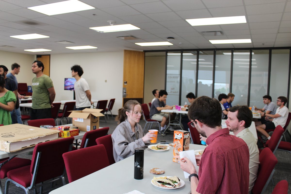 🎉 SGSA wrapped up Spring 2025 with a well-deserved celebration! 📊✨ A sandwich bar fueled an afternoon of trivia, laughs, and games. Cheers to a semester of hard work and great memories! 🥪🧠🎲

#tamu #tamustats #SGSA #party #statistics