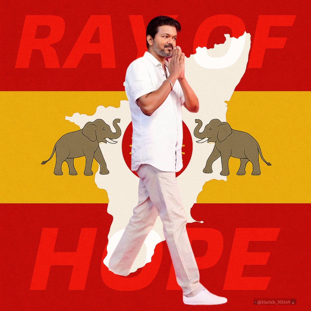 Harish_NS149's tweet image. THE RAY OF HOPE ❤️💛❤️ 2026 is ours!

#தலைவர்விஜய் #தமிழகவெற்றிக்கழகம் #MyDesign @tvkvijayhq