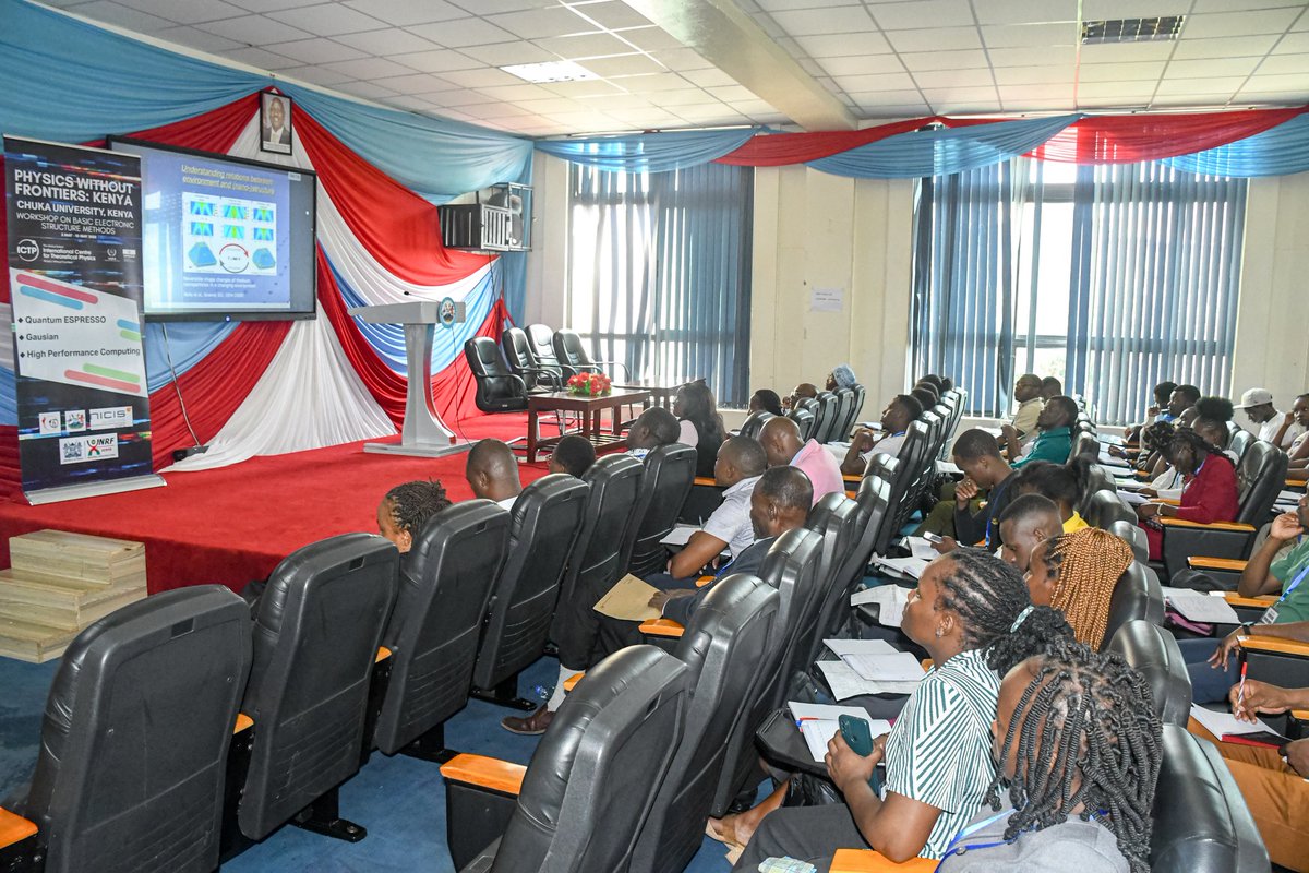 chuka__uni's tweet image. Day 2 of the Electronic Structure Methods workshop, held under the theme &quot;Physics Without Frontiers,&quot; has concluded successfully. Attendees engaged in in-depth discussions on the role of quantum mechanics in electronic structure, gaining a comprehensive understanding of wave…