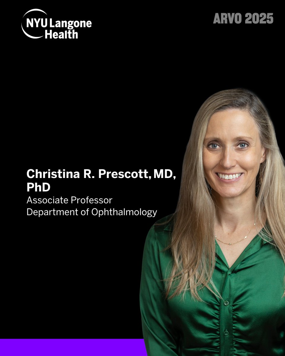 NYU Grossman School of Medicine (@nyugrossman) on Twitter photo 👁️At #ARVO2025? Don’t forget our must-see sessions! 👇 <a href="/NYULangoneEye/">NYU Langone Ophthalmology</a>
📅 Tuesday, May 6
📝 Poster A0335
Topic: Stromal Keratitis in the ZEDS Study | Treatments and Outcomes
Presenter: Christina R. Prescott, MD, PhD
🕐 1:15–3:00PM | Hall A–E 👁️At #ARVO2025? Don’t forget our must-see sessions! 👇 <a href="/NYULangoneEye/">NYU Langone Ophthalmology</a>
📅 Tuesday, May 6
📝 Poster A0335
Topic: Stromal Keratitis in the ZEDS Study | Treatments and Outcomes
Presenter: Christina R. Prescott, MD, PhD
🕐 1:15–3:00PM | Hall A–E