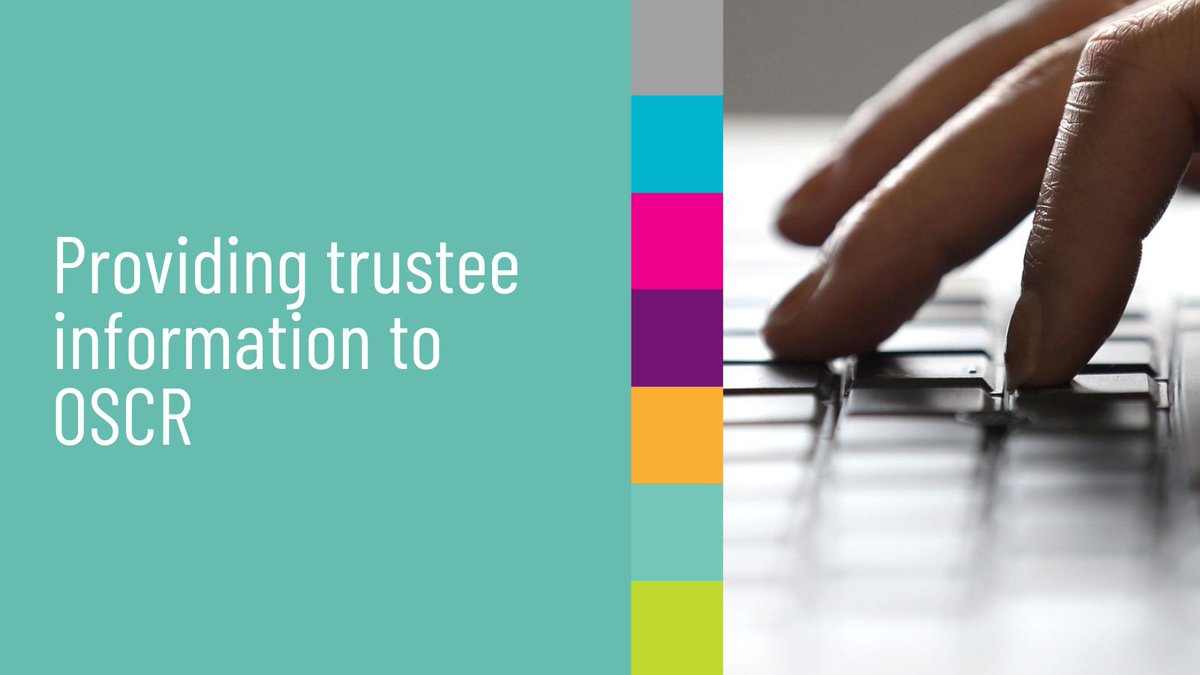 From summer 2025, it will be mandatory for all charities to provide trustee information via OSCR Online. The exact date for this will be announced shortly, however charities are encouraged to start gathering the necessary information now. Find out more 👇 
oscr.org.uk/news/providing…