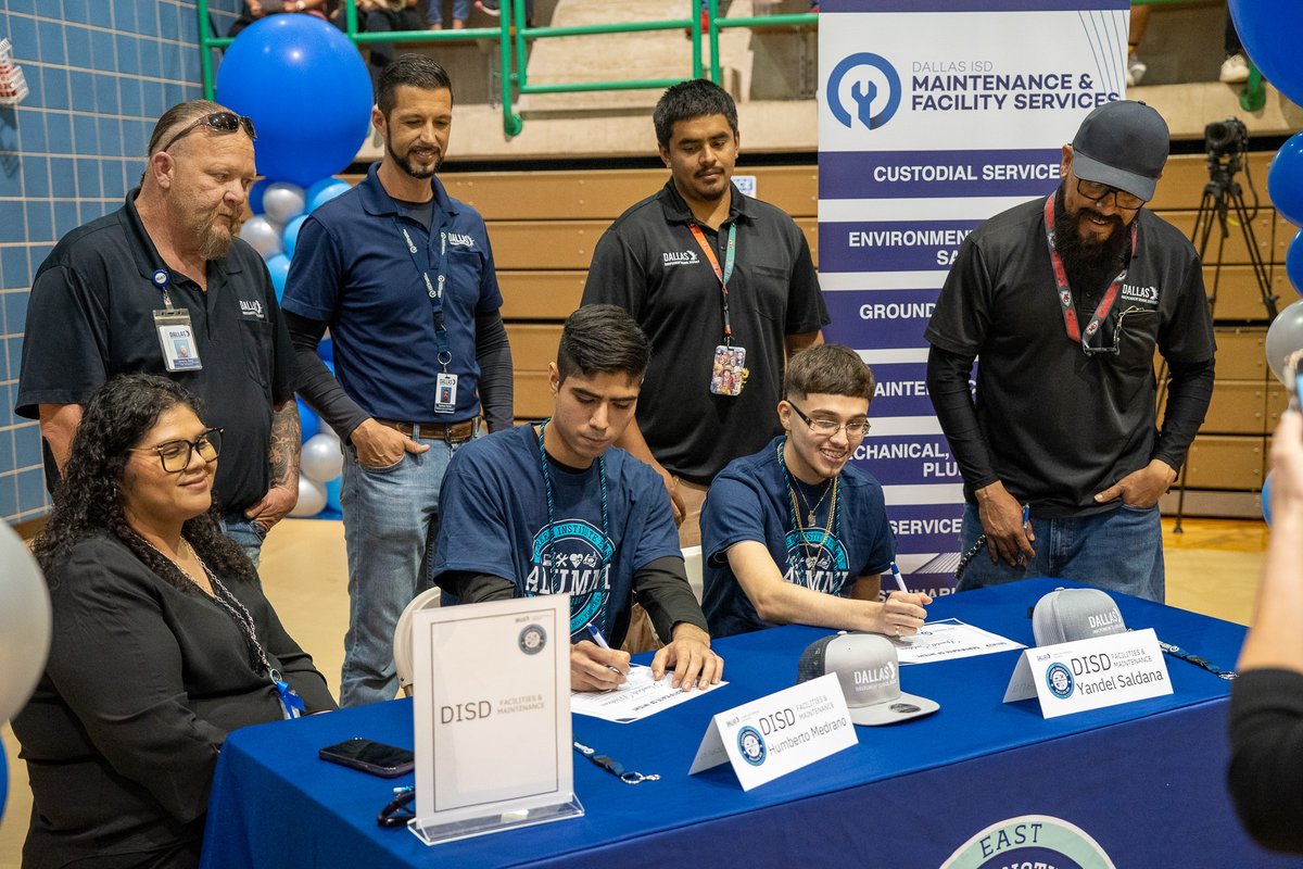 Career and Technical Education (@cteindallasisd) on Twitter photo We proudly celebrate <a href="/DISDCI/">Dallas ISD Career Institutes</a> Signing Day events! Our students are earning credentials, landing internships, and stepping into the workforce. Huge thanks to the teachers, leaders, and industry partners supporting their success! <a href="/dallasschools/">Dallas ISD</a>
#CTE We proudly celebrate <a href="/DISDCI/">Dallas ISD Career Institutes</a> Signing Day events! Our students are earning credentials, landing internships, and stepping into the workforce. Huge thanks to the teachers, leaders, and industry partners supporting their success! <a href="/dallasschools/">Dallas ISD</a>
#CTE