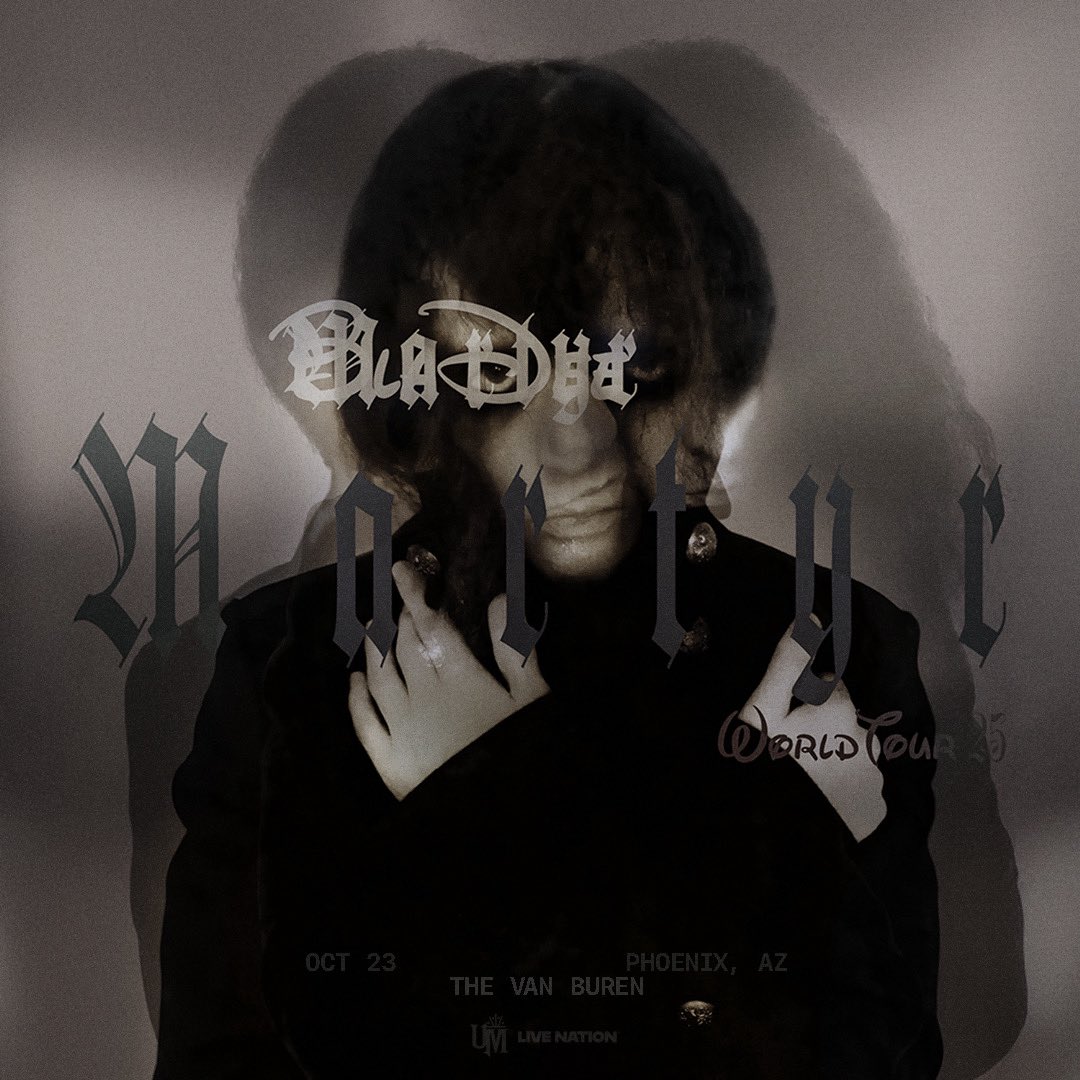Universatile's tweet image. BLADEE is making his debut in Arizona w/ ‘The Martyr Tour’ 7/23 at the Van Buren in Phoenix. Tickets On-Sale Friday at 10am’  ticketmaster.com/event/19006291…