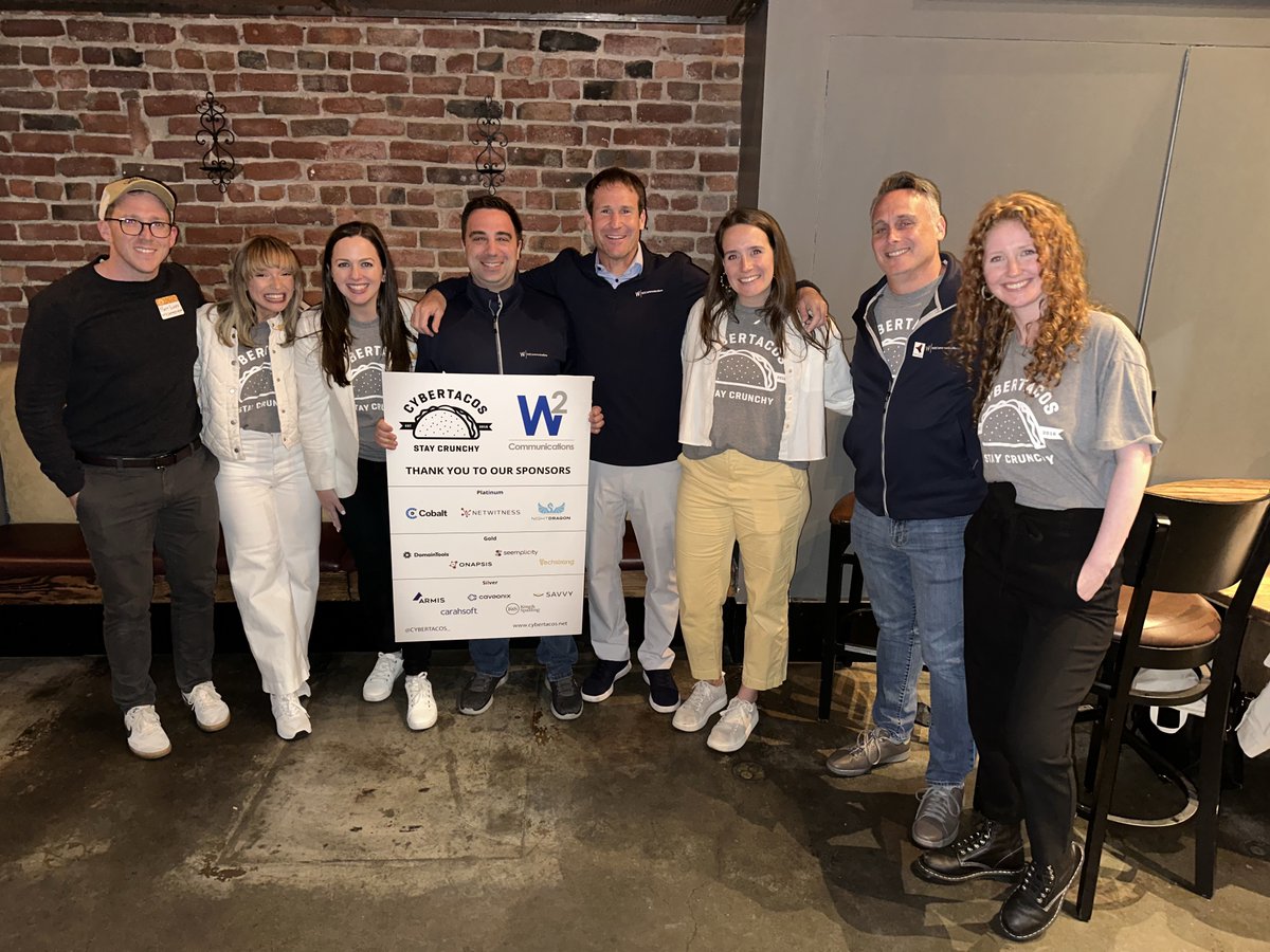 W2 Communications (@w2comm) on Twitter photo What a week at #RSAC in San Francisco! From <a href="/CYBERTACOS_/">CYBERTACOS®</a> & other networking events, to supporting our clients on-site & everything in between, we had a fantastic time! Our blog from <a href="/CBlakePR/">Christine Blake</a> outlines some of her highlights from the event. Read it here: bit.ly/42SHEX2 What a week at #RSAC in San Francisco! From <a href="/CYBERTACOS_/">CYBERTACOS®</a> & other networking events, to supporting our clients on-site & everything in between, we had a fantastic time! Our blog from <a href="/CBlakePR/">Christine Blake</a> outlines some of her highlights from the event. Read it here: bit.ly/42SHEX2