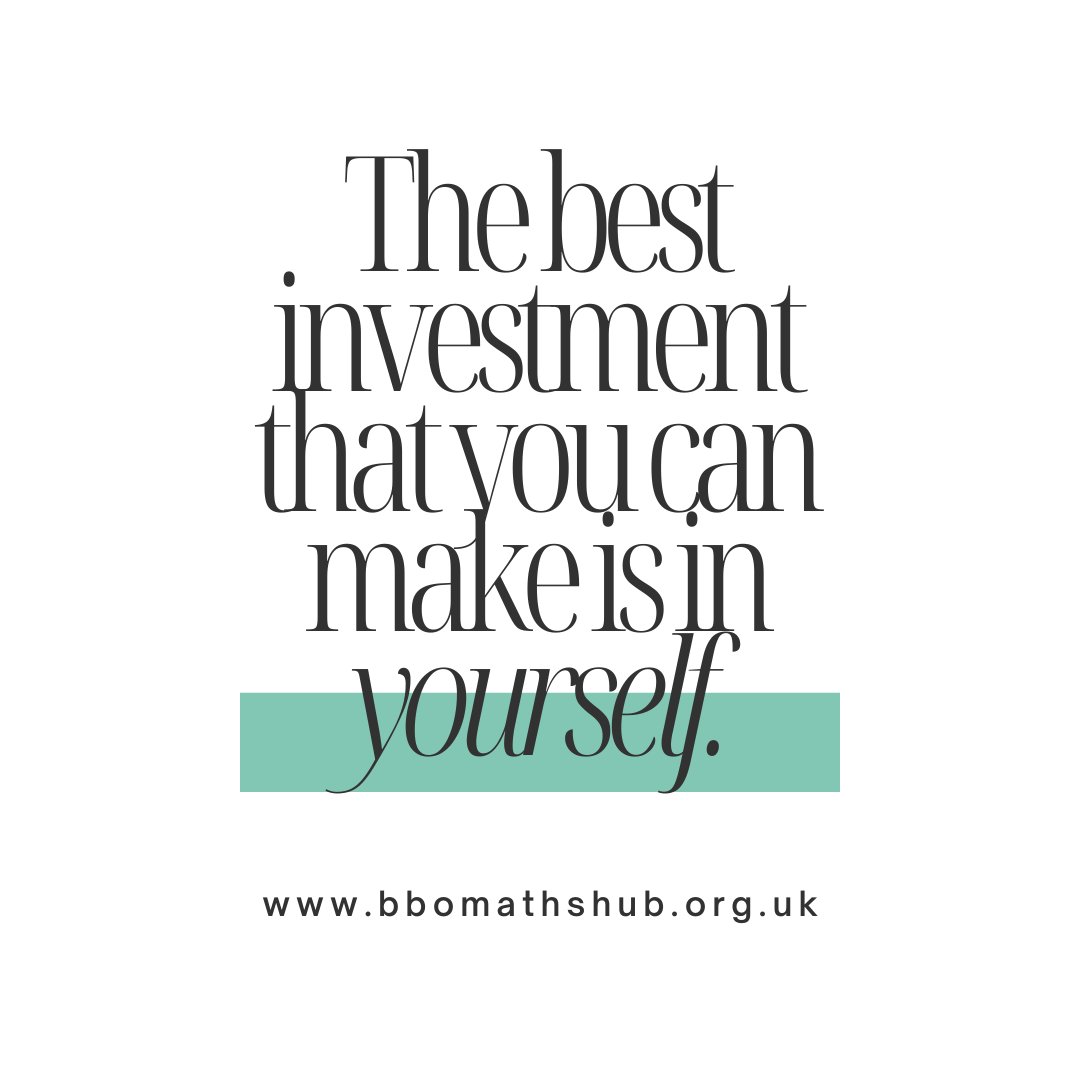 Invest in yourself (and your students!) in 2025-2026 with some free CPD from the Maths Hub!! Check out our website for the all latest opportunities 👉 bbomathshub.org.uk <a href="/NCETM/">NCETM</a> #Maths #MondayMotivaton