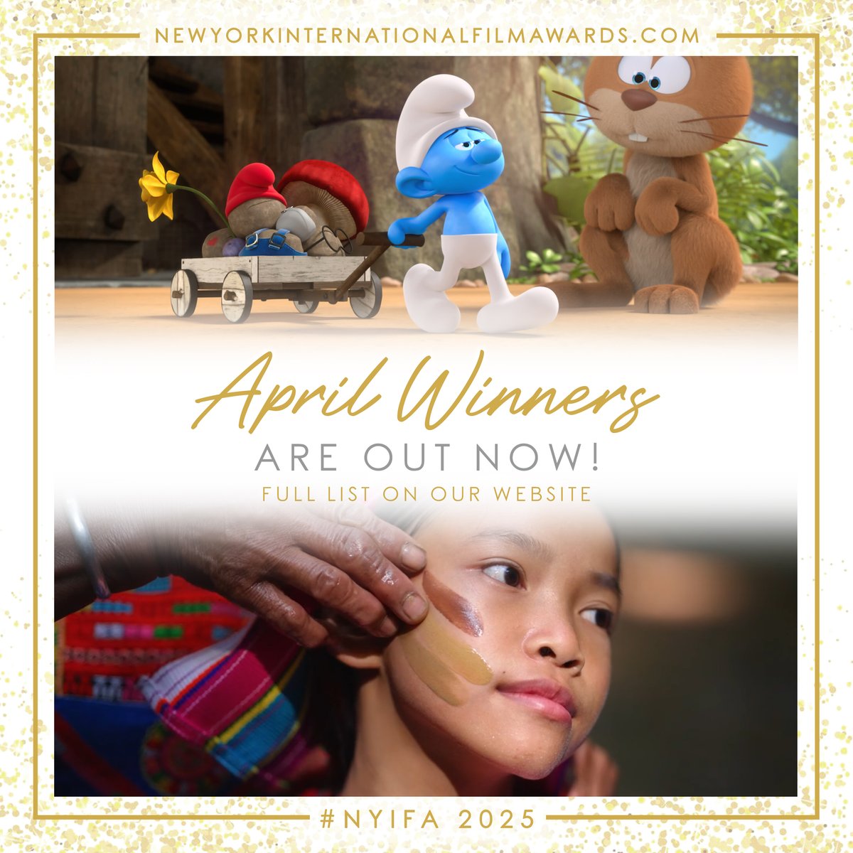 🗽 Congratulations to all the Amazing April 2025 #NYIFA #Winners! Full list on our website: newyorkinternationalfilmawards.com
.
.
If you are a Winner, be sure to check the email address you entered on FilmFreeway and/or your spam folder.