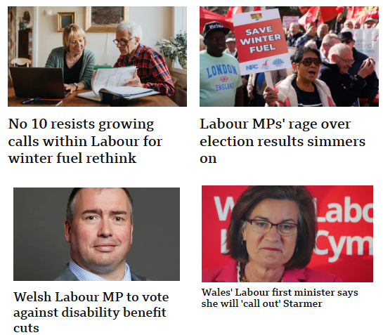 There's a civil war raging inside Labour right now. It's all over the BBC in England and Wales. BBC Scotland is pretending nothing's happening.
