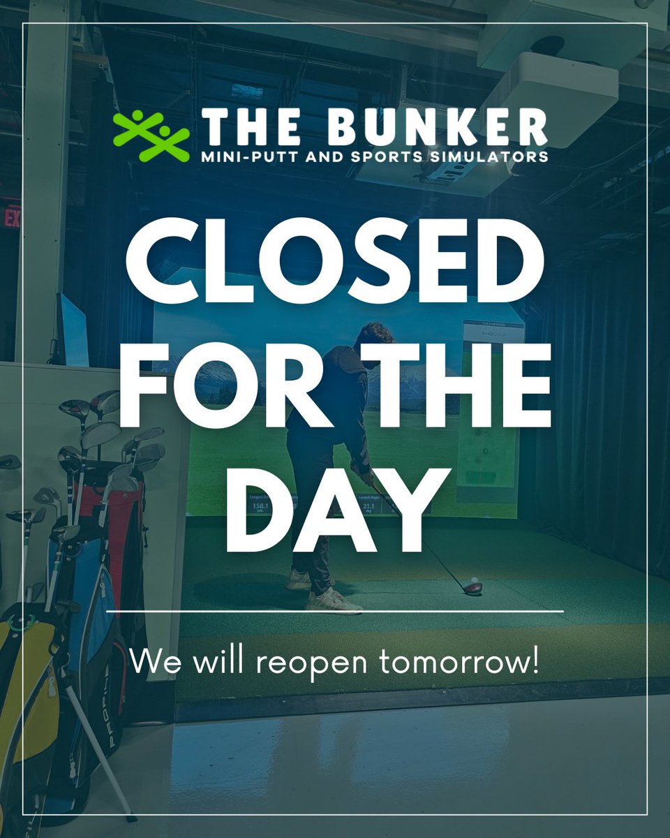 A reminder that today, Tuesday, May 6th, The Bunker will be closed for flooring renovations. We will reopen tomorrow and we apologize for any inconvenience! 😀