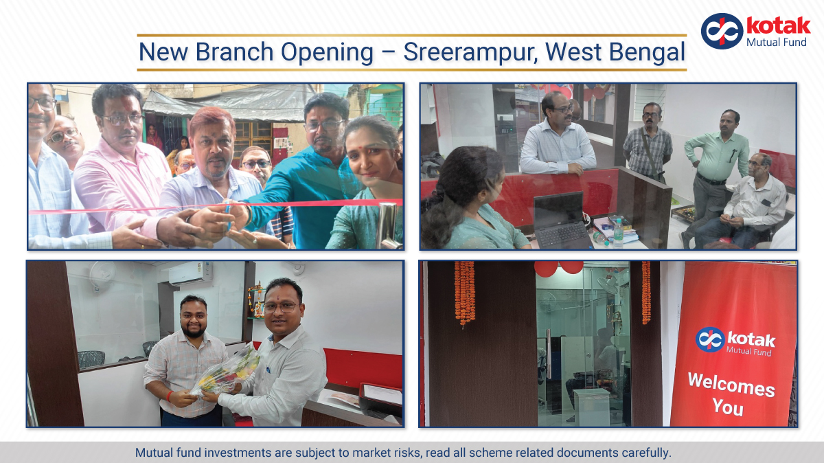 Kotak Mutual Fund (@kotakmf) on Twitter photo 🚨New Branch Alert! 🚨
Join us as we celebrate the inauguration of our new branch in Sreerampur, West Bengal.
<a href="/NileshShah68/">Nilesh Shah</a> <a href="/Manish28Mehta/">MANISH MEHTA</a> <a href="/sachinamusood/">sachinsood</a>
#MutualFunds #NewBranch #KotakMutualFund` 🚨New Branch Alert! 🚨
Join us as we celebrate the inauguration of our new branch in Sreerampur, West Bengal.
<a href="/NileshShah68/">Nilesh Shah</a> <a href="/Manish28Mehta/">MANISH MEHTA</a> <a href="/sachinamusood/">sachinsood</a>
#MutualFunds #NewBranch #KotakMutualFund`