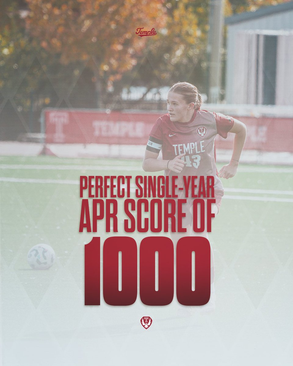 Committed to academic excellence❗️

Women’s soccer earned national recognition with a perfect Academic Progress Rate (APR) score, placing among the top 10 percent in the NCAA. This marks the 11th consecutive year the program has achieved a perfect single-year APR score of 1000🤩