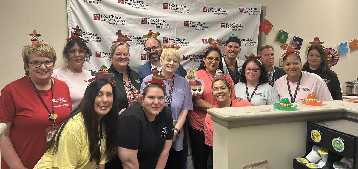 Jeffrey Farma (@jeffreyfarma) on Twitter photo #CincoDeMayo #CincoDeMayo2025 <a href="/FoxChaseSurgOnc/">Fox Chase Surgical Oncology</a> with our festive team!
<a href="/FoxChaseCancer/">Fox Chase Cancer Center</a> <a href="/TempleHealth/">Temple Health</a> <a href="/AmCollSurgeons/">American College of Surgeons</a> <a href="/SocSurgOnc/">Society of Surgical Oncology</a> <a href="/NCCN/">National Comprehensive Cancer Network (NCCN)</a> #CincoDeMayo #CincoDeMayo2025 <a href="/FoxChaseSurgOnc/">Fox Chase Surgical Oncology</a> with our festive team!
<a href="/FoxChaseCancer/">Fox Chase Cancer Center</a> <a href="/TempleHealth/">Temple Health</a> <a href="/AmCollSurgeons/">American College of Surgeons</a> <a href="/SocSurgOnc/">Society of Surgical Oncology</a> <a href="/NCCN/">National Comprehensive Cancer Network (NCCN)</a>