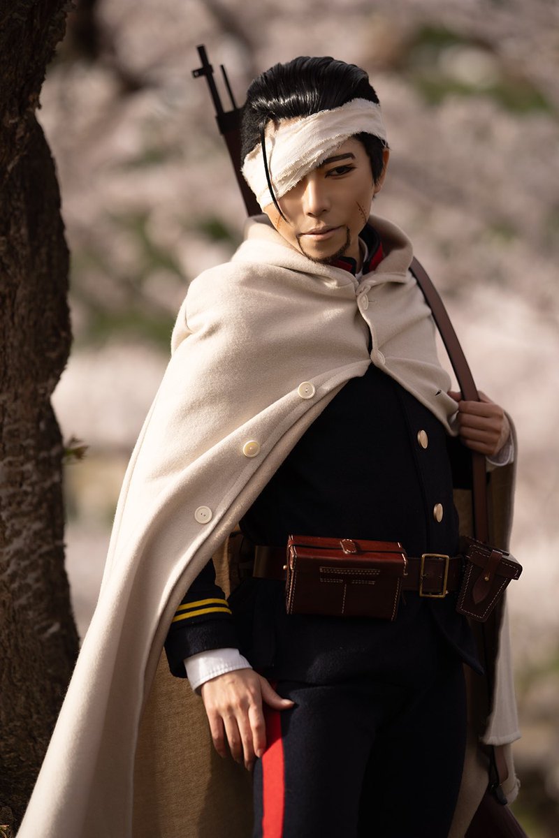 顔面差分！
同じ桜撮影・場所・朝の時間帯でも雰囲気変わるのカメラマンさんすげーー！！！！

金カム2キャラ目だったのと、推しカプだったので頑張りました！！！次はカノちゃんと夏太郎つくるぞーー！！！！！