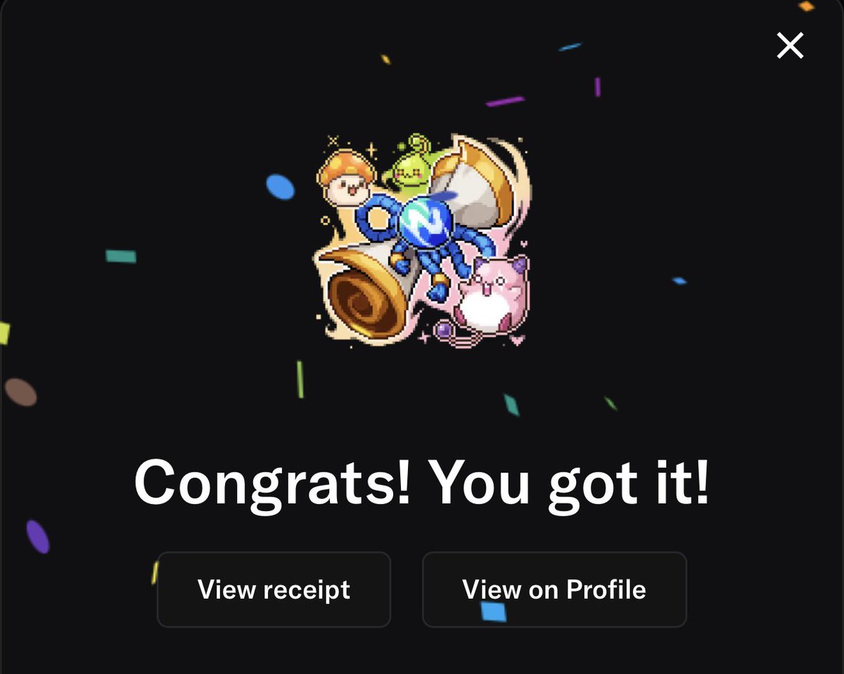 Did you mint your free <a href="/MaplestoryU/">MapleStory Universe</a> NFT yet on OS2?

You should 😉