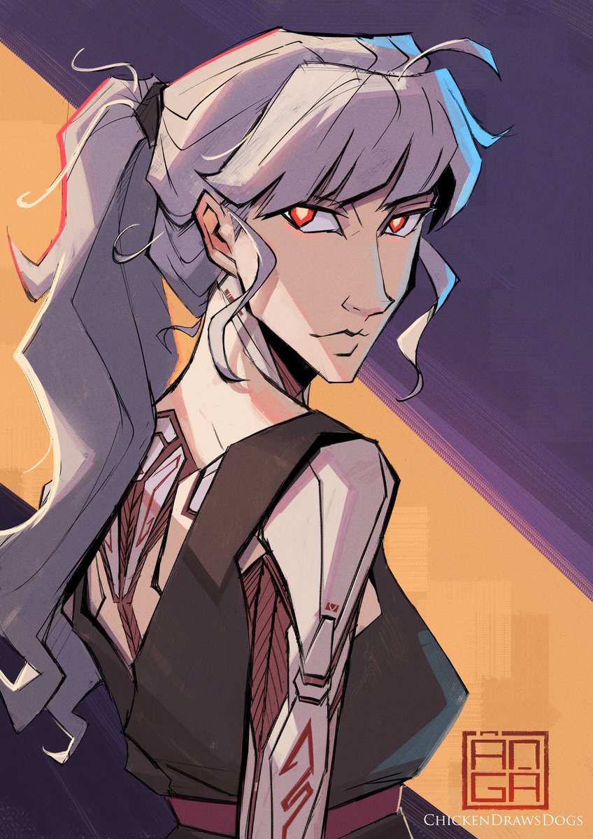 ChickenDraws's tweet image. Did a portrait of Eve from my comic Superstation Pangaea. She makes police work classy and stylish. 😁
#originalcharacter #portraitart #lineart