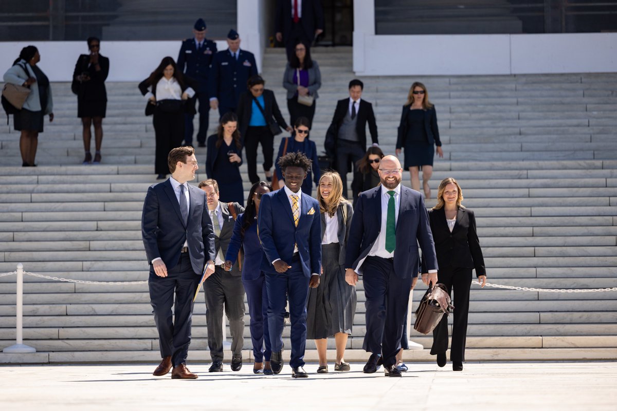 Patrick Jaicomo (@pjaicomo) on Twitter photo I love this photo of the <a href="/IJ/">Institute for Justice</a> team leaving the Supreme Court after we argued Martin v. U.S. last week.
Working at IJ has been a dream come true.
If you'd like to join me and my friends—helping people, fighting gov't bullies, and having fun—apply now!
ij.org/careers/ I love this photo of the <a href="/IJ/">Institute for Justice</a> team leaving the Supreme Court after we argued Martin v. U.S. last week.
Working at IJ has been a dream come true.
If you'd like to join me and my friends—helping people, fighting gov't bullies, and having fun—apply now!
ij.org/careers/
