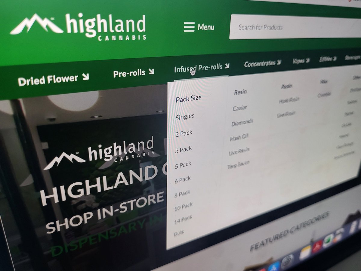 And we're live!  Our new website - powered by <a href="/Breadstacktech/">Breadstack Technologies</a> - is up and running: highlandonhighland.com 🥳🤩🥰 Major improvements include:
- WAYYYY better categorization (including sub-categorization of infusion and concentrate types) so you can browse our 2700 products with