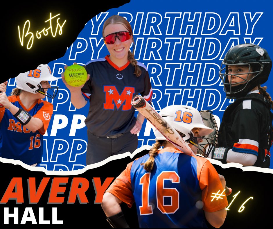 Happy Mojo Birthday to our <a href="/Avery_Hall2028/">Avery Hall 2028</a> !  🥳🎉🥎💙🧡