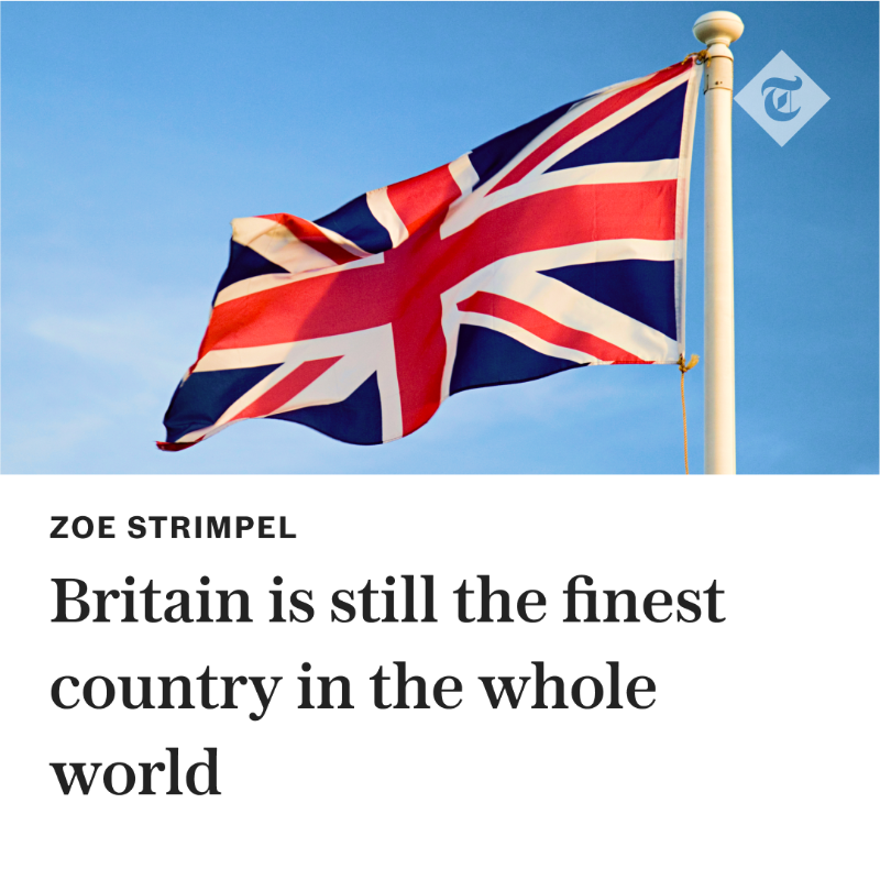 Telegraph's tweet photo. Since when did pride in your country become prejudice?
