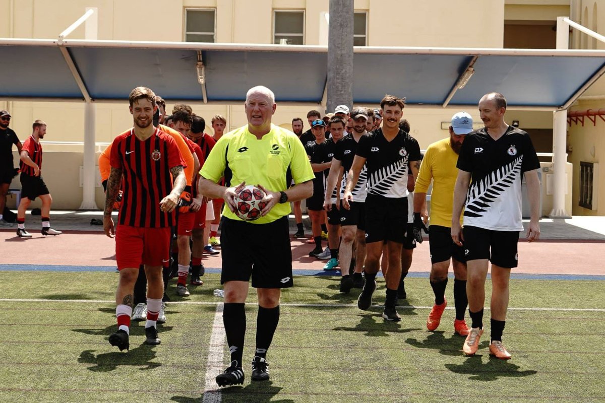 HMSLANCASTER's tweet image. ⚽️ And a win for Lancaster! ⚓️
In the sweltering heat 🥵, Lancaster served up a cracking victory against allies HMNZS TE KAHA, achieving a 5-1 result at Full Time!
Brilliant game, but today, bragging rights remain with Lancaster!
@NZNavy @RoyalNavy #OpKipion #FwdDeployedT23