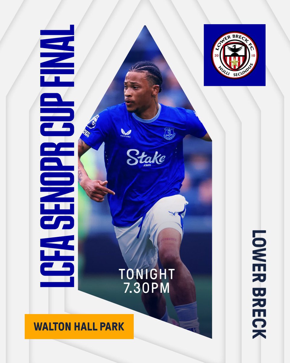 #EFCU21 are in LCFA Senior Cup final action at Walton Hall Park this evening, taking on Lower Breck (7.30pm). 🏆

Admission is £6 for adults and £4 concessions on the turnstile. 🔵