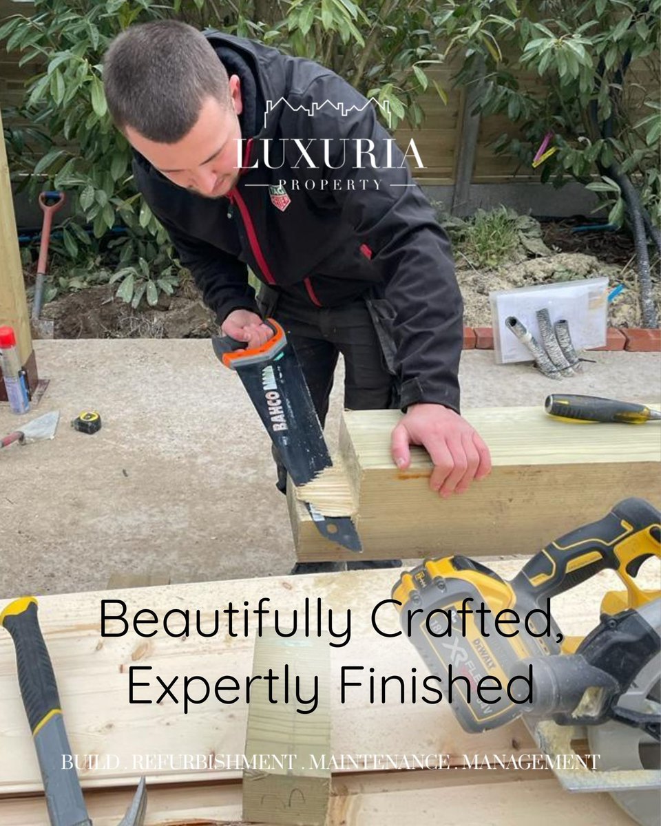 Luxuria Property Ltd (@luxurialtd) on Twitter photo At #Luxuria Property, every project is built on a foundation of skill, integrity and experience.
Our entire team is made up of fully qualified tradespeople……from expert #joiners and #electricians to master builders and finishers.
T: 01344 627 330
E: sales@luxuriaproperty.com At #Luxuria Property, every project is built on a foundation of skill, integrity and experience.
Our entire team is made up of fully qualified tradespeople……from expert #joiners and #electricians to master builders and finishers.
T: 01344 627 330
E: sales@luxuriaproperty.com
