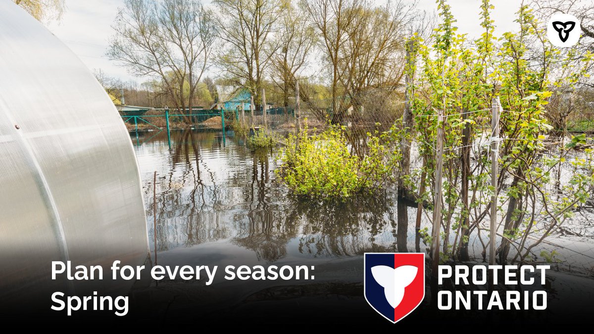 Spring can be unpredictable in Ontario.

Take steps to protect your home from damage caused by storms and flooding.

#BePrepared and #Plan4EverySeason: ontario.ca/Floods

#EPWeek2025 #PreparedON