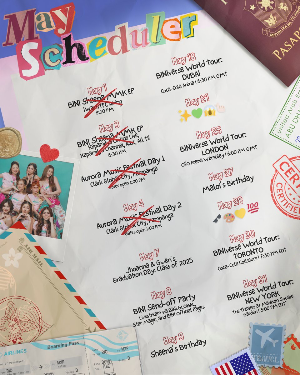 #BINI’s Graduation day and Send-Off party coming your way!🎓 Wohoo! We cheered!🙌

Kita-kits this may!😉