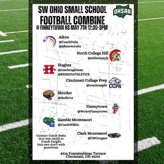 Coach Will D (@coachwilld1) on Twitter photo COACHES!! remember to be in attendance tomorrow come see some great athletes showcase their talents and if you need to get the results we can get you that too! <a href="/WeAreFinneytown/">Finneytown Athletics</a> <a href="/CoachDuka/">Harry McCall</a> <a href="/CoachEngleman/">Lorenzo Engleman</a> <a href="/dsells713/">Darren Sellers</a> <a href="/coachcargile/">Jeff Cargile Sr.</a> <a href="/CMCougars/">Clark Cougars™</a> <a href="/AthleticsNch/">NCH Athletics</a> <a href="/GMGators/">Gamble Gators</a> COACHES!! remember to be in attendance tomorrow come see some great athletes showcase their talents and if you need to get the results we can get you that too! <a href="/WeAreFinneytown/">Finneytown Athletics</a> <a href="/CoachDuka/">Harry McCall</a> <a href="/CoachEngleman/">Lorenzo Engleman</a> <a href="/dsells713/">Darren Sellers</a> <a href="/coachcargile/">Jeff Cargile Sr.</a> <a href="/CMCougars/">Clark Cougars™</a> <a href="/AthleticsNch/">NCH Athletics</a> <a href="/GMGators/">Gamble Gators</a>