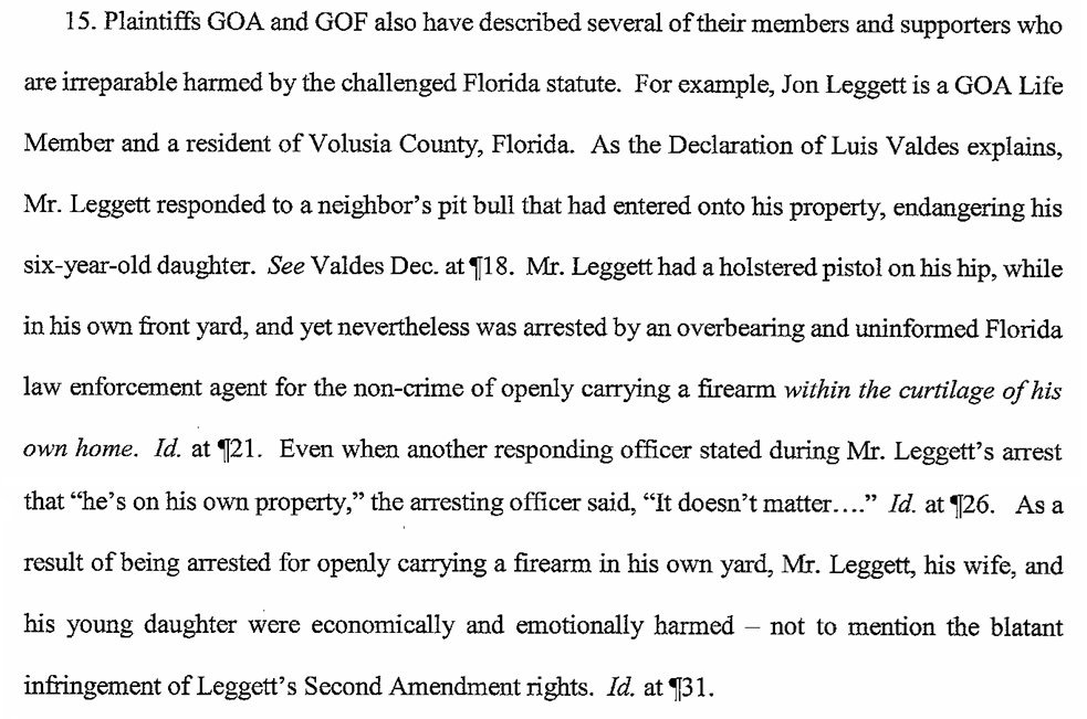 Luis Valdes (@realflgunlobby) on Twitter photo Hey, <a href="/ChristinaPushaw/">Christina Pushaw 🐊 🇺🇸</a>, you are mistaken.
FL does arrest & charge homeowners for lawful self-defense.
A Volusia County dad was arrested for open carry on his own property for protecting his kid from a pitbull.
This is why we need Open Carry legalized!
gunowners.org/wp-content/upl… Hey, <a href="/ChristinaPushaw/">Christina Pushaw 🐊 🇺🇸</a>, you are mistaken.
FL does arrest & charge homeowners for lawful self-defense.
A Volusia County dad was arrested for open carry on his own property for protecting his kid from a pitbull.
This is why we need Open Carry legalized!
gunowners.org/wp-content/upl…