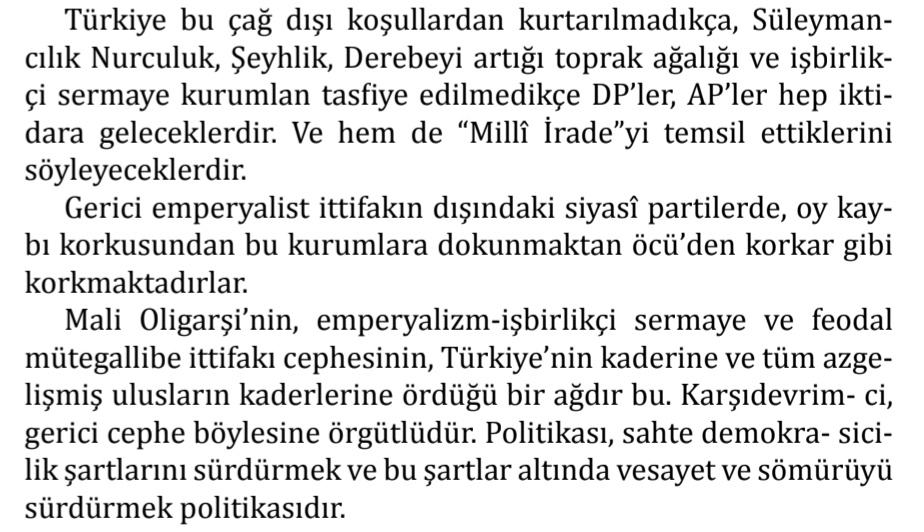 Deniz Gezmiş'in Nurculuğu ve ağalığı yerden yere vurduğu,
Şeyh Sait'ten emperyalizmin işbirlikçisi olarak bahsettiği  THKO Davası Savunmasından bir bölüm: