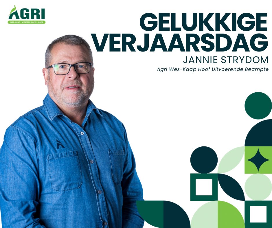 Agri Wes-Kaap | Agri Western Cape (@agriweskaap) on Twitter photo ๐๐ฒ๐น๐๐ธ๐ธ๐ถ๐ด๐ฒ ๐๐ฒ๐ฟ๐ท๐ฎ๐ฎ๐ฟ๐๐ฑ๐ฎ๐ด, ๐๐ฎ๐ป๐ป๐ถ๐ฒ ๐ฆ๐๐ฟ๐๐ฑ๐ผ๐บ! ๐
Vandag sรช ons dankie vir die leier wat met wysheid, kalmte en toewyding die pad aanwys by #AgriWesKaap
Mag die nuwe jaar vir jou voorspoed en inspirasie bring! ๐๐พ
#AgriWesternCape ๐๐ฒ๐น๐๐ธ๐ธ๐ถ๐ด๐ฒ ๐๐ฒ๐ฟ๐ท๐ฎ๐ฎ๐ฟ๐๐ฑ๐ฎ๐ด, ๐๐ฎ๐ป๐ป๐ถ๐ฒ ๐ฆ๐๐ฟ๐๐ฑ๐ผ๐บ! ๐
Vandag sรช ons dankie vir die leier wat met wysheid, kalmte en toewyding die pad aanwys by #AgriWesKaap
Mag die nuwe jaar vir jou voorspoed en inspirasie bring! ๐๐พ
#AgriWesternCape