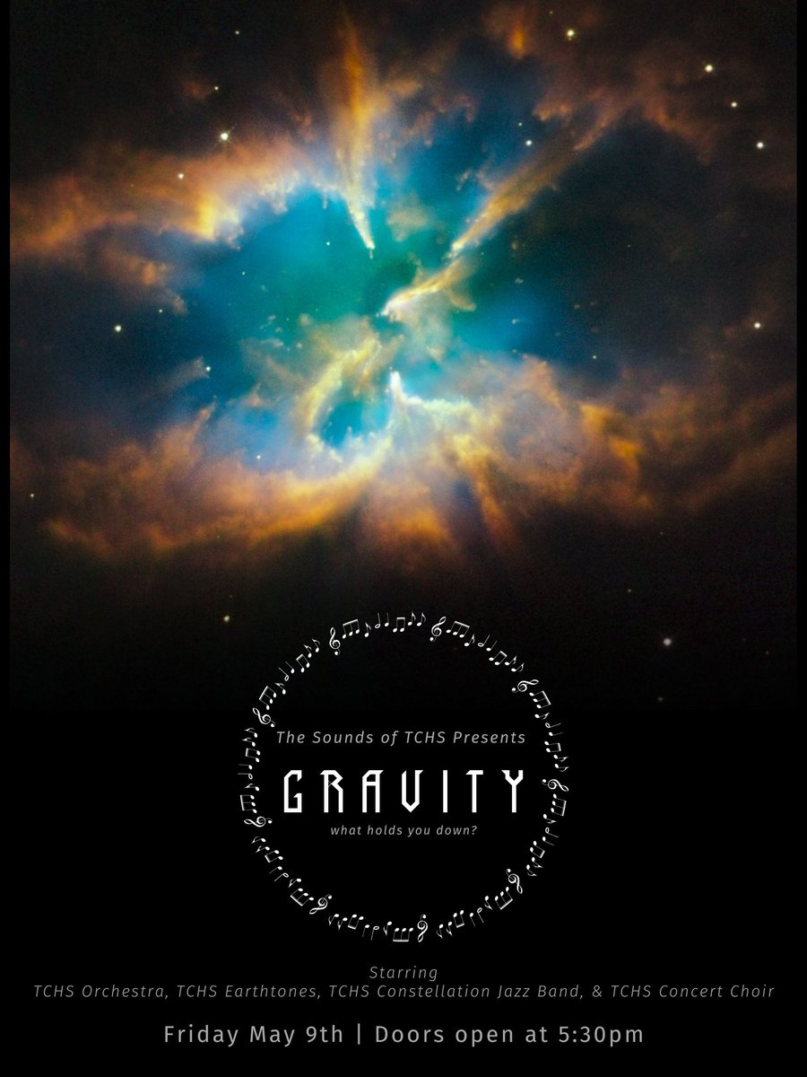 Join the TCHS Music Department for a night of sounds starring the TCHS Orchestra, TCHS Earthtones, TCHS Constellation Jazz Band, &amp; TCHS Concert Choir.

🗓️ Friday, May 9, 2025
🕔 5:30 p.m.
📍 TCHS Theatre