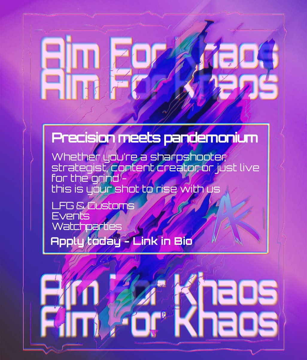 Aim For Khaos tweet media