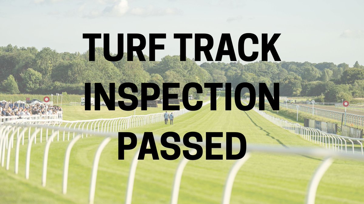 Inspection Passed ✅
The BHA Course Inspector has passed the Turf Track as fit and safe for racing for the William Hill Derby &amp; Oaks Trials on 10th May.
Clerk of the Course, Stephanie Wethered and the Grounds Team's efforts with watering are working for a Going of GOOD to FIRM.