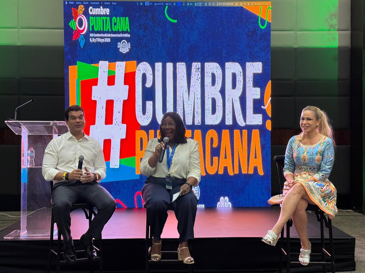 Ya empezó el panel de <a href="/nidiapaulinov/">Nidia Paulino Valdez</a>, @susanagonzr y <a href="/warnaudbisono/">Wellington Arnaud B</a> en #CumbrePuntaCana sobre campañas electorales. 

Una conversación enriquecedora sobre los desafíos del presente y lo que podemos esperar del futuro. 

¡Gracias por ser parte!