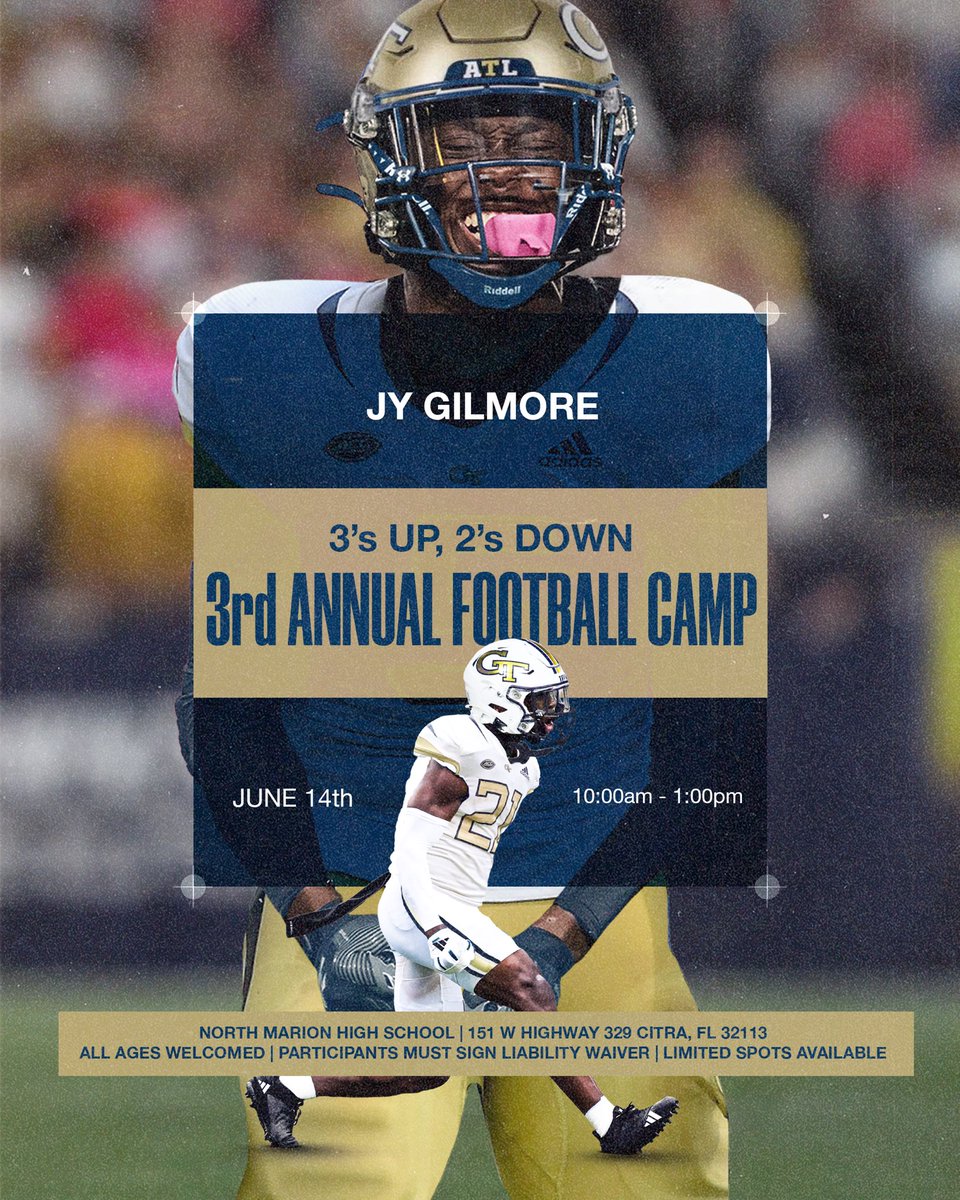 It’s that time again!! The 3rd Annual 3s Up 2s Down FREE Football Camp is officially locked in for Saturday, June 14th at 10 AM!

We’re back in the 352 and this year and we’re coming harder than ever. This camp is all about giving back, building up, and bringing the community