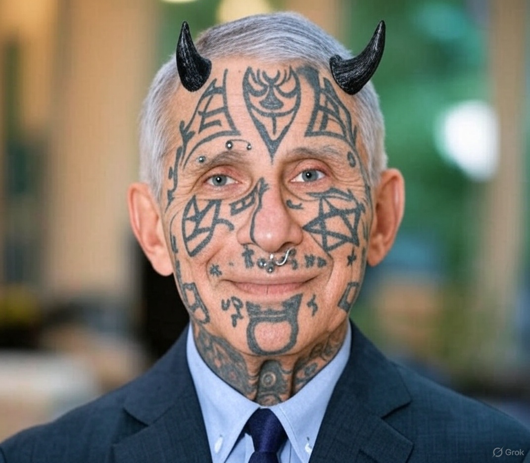 AlmagnoRonny's tweet photo. Gang Leader of immunologists : )
#FauciGang #DevilDoc #TattedUp #PiercedMD #PublicHealthRebel #ScienceWithSwag #ImmunologyInk #HornedHero #VaccineVibes #EpidemiologyEdge #FauciForever #TrustTheTats #GangstaMD #HealthHorns #ScienceSavage https://t.co/DXPrN7r5Fi
