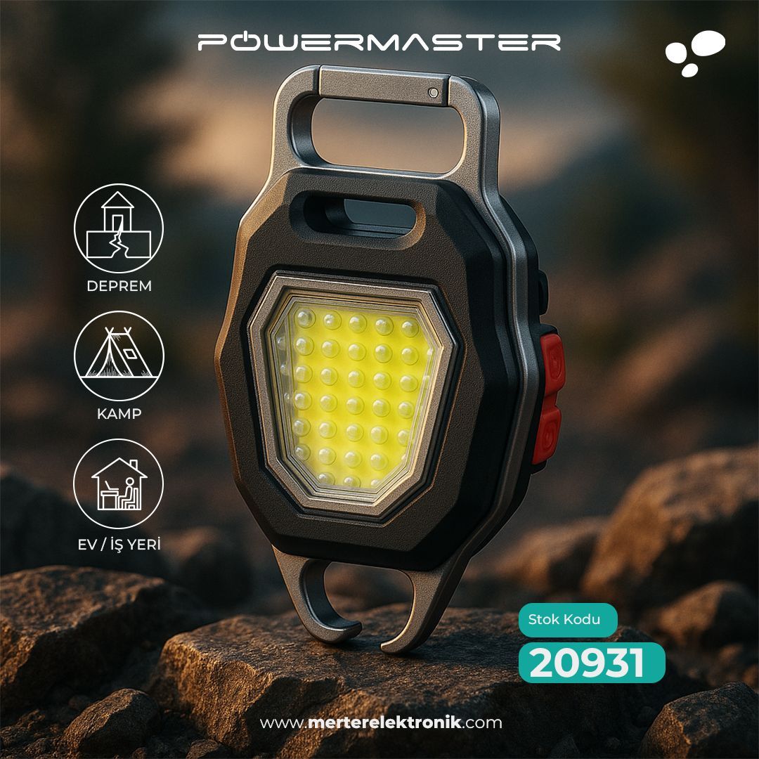 🔦 Powermaster W5154 Şarjlı Ledli Anahtarlık
Kompakt tasarımıyla cebine sığar, sahip olduğu 6 işlevle her anına eşlik eder! 
Ürün Kodu: 20931
Ürün Linki: merterelektronik.com/powermaster-w5… 

#Powermaster #OutdoorEkipman #LEDanahtarlık #KampEkipmanları #ÇokFonksiyonlu