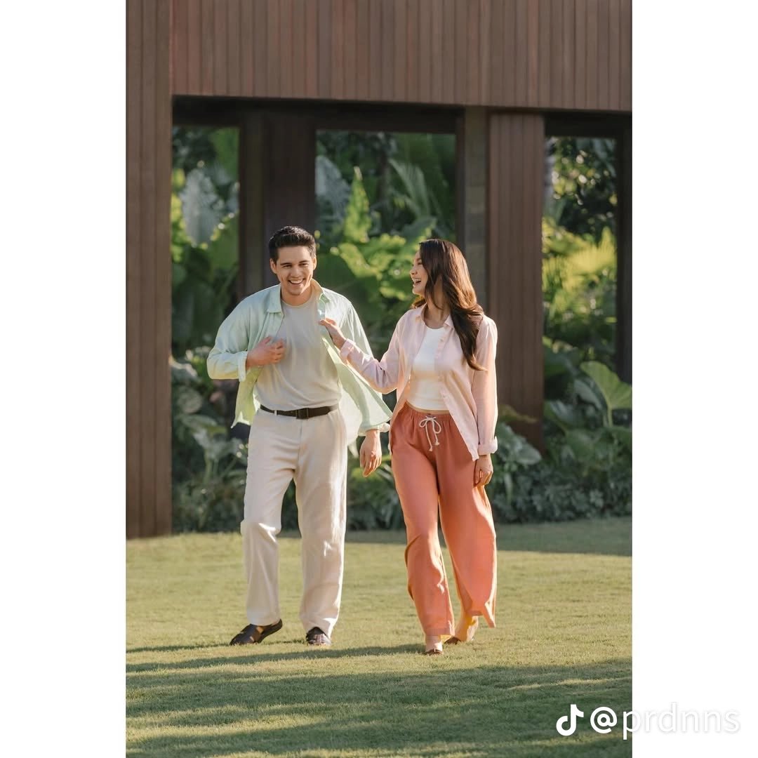 whenscarves's tweet image. foto preweddingnya Luna Maxime vibenya seperti katalog uniqlo