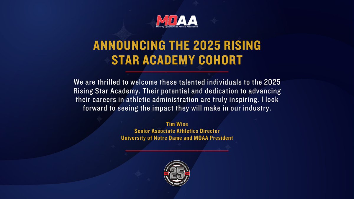 ⭐️Congratulations to the 2025 Rising Star Academy Participants!

Click to read more: bit.ly/3YZNYek
