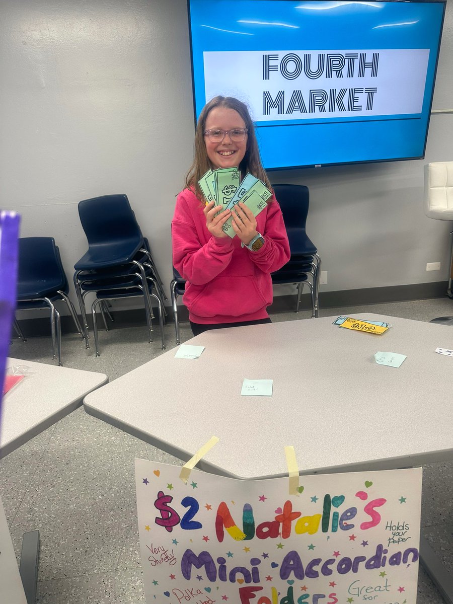 Ashley Honn (@pufferlibrary) on Twitter photo The Fourth Market was an incredible success this year. This idea started back in 7th grade in <a href="/drkevinbrussell/">Dr. Kevin B. Russell</a>’s S.S. class! I’ll never forget making a product & selling it to my classmates. This project still brings joy to HP’s 4th graders! Thank you for stopping by! #dg58pride The Fourth Market was an incredible success this year. This idea started back in 7th grade in <a href="/drkevinbrussell/">Dr. Kevin B. Russell</a>’s S.S. class! I’ll never forget making a product & selling it to my classmates. This project still brings joy to HP’s 4th graders! Thank you for stopping by! #dg58pride