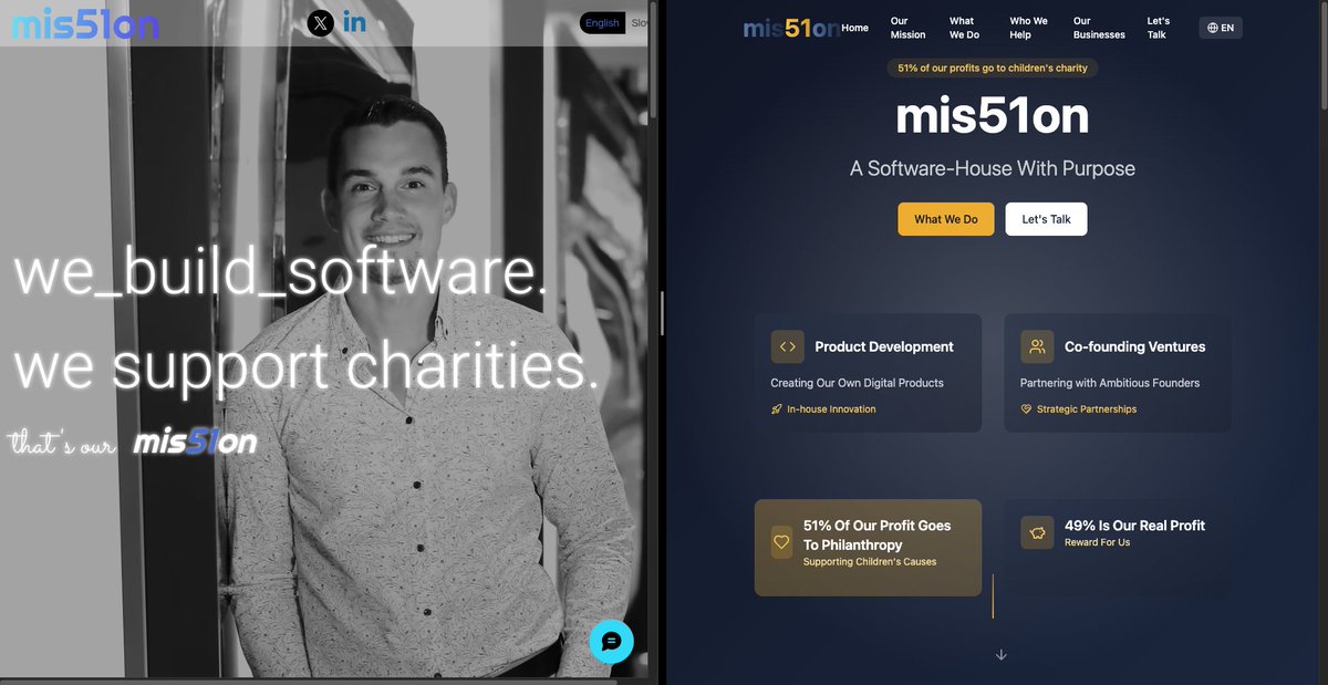 I'm doing a transition of my dev company from agency  to software-house. 

I'm also changing my website.

Left: OLD
Right: New

What do you think guys?