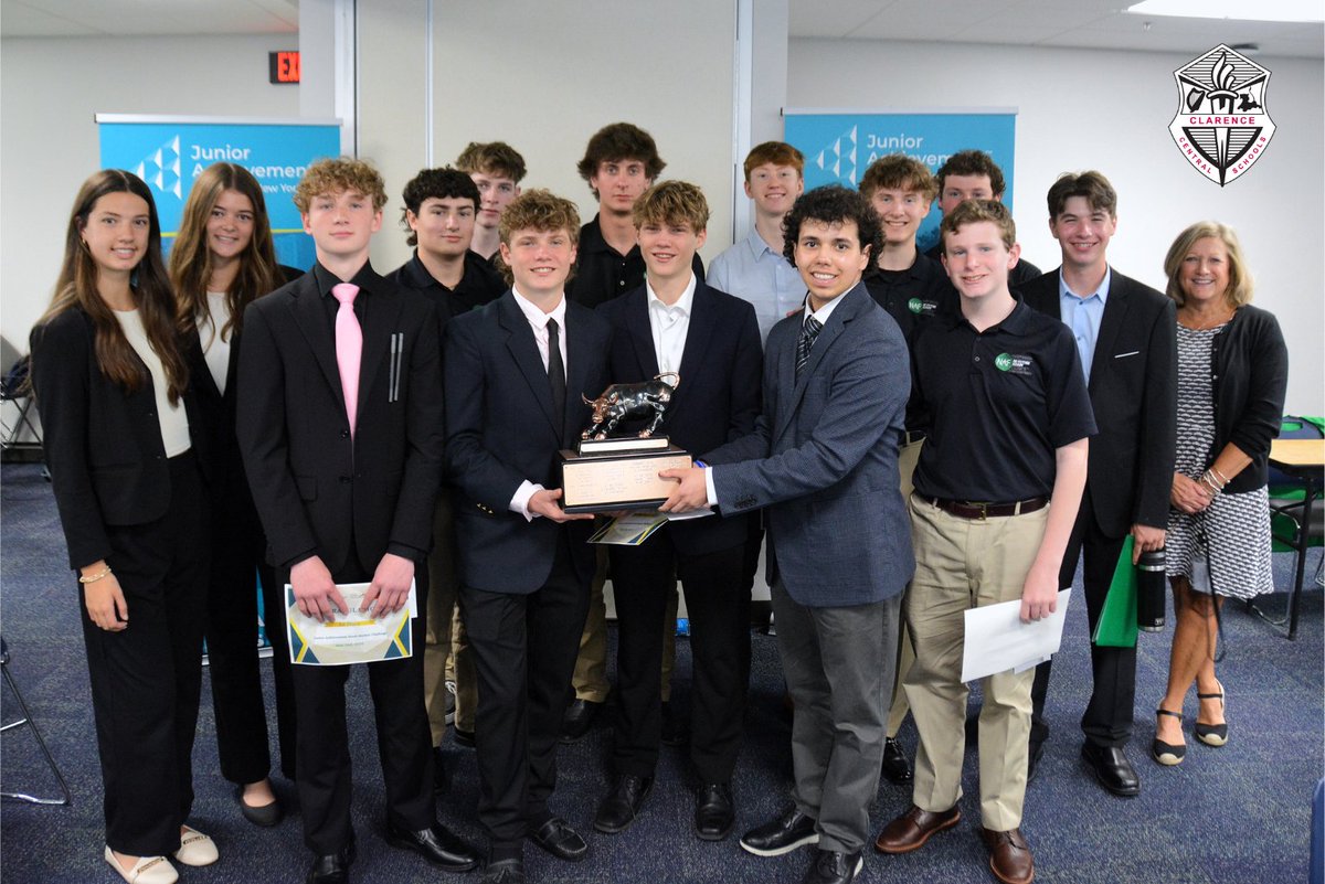 Students in <a href="/CHS_Devils/">CHS Red Devils</a> <a href="/ClarenceAOBF/">Clarence AOBF</a> found success as they rode the ups and downs of a simulated stock exchange during the @jaofwny Stock Market Challenge. Read more: clarenceschools.org/p/~board/headl… #ClarenceProud #JAWNYStockMarketChallenge <a href="/NAFCareerAcads/">NAF</a>