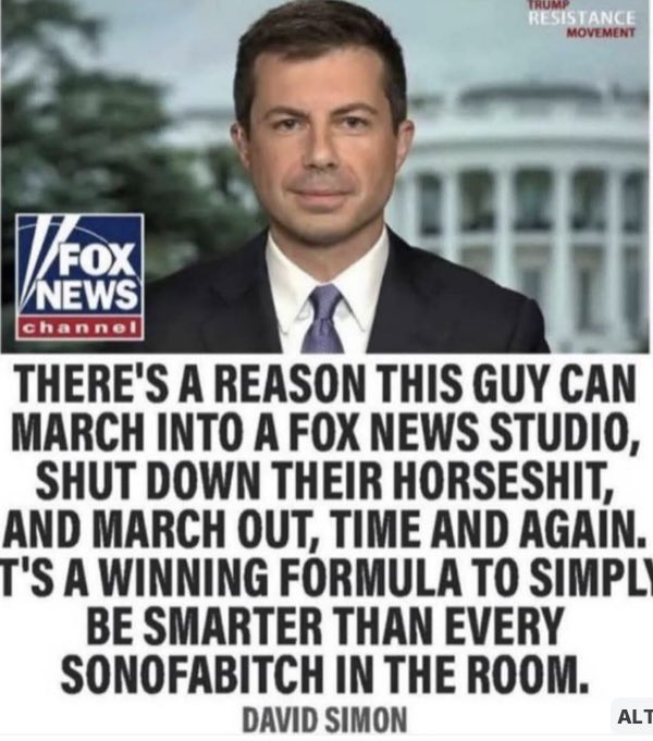 #DemsUnited #DemVoice1
I've never seen anyone so politely cut people to shreds as Pete Buttigieg...