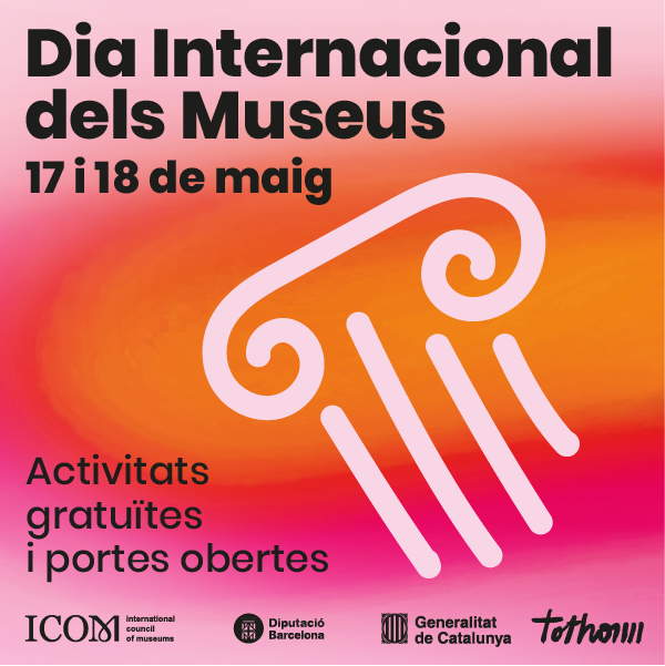 🏛️ Torna la gran festa dels museus!

📅 Reserva't la data: el 18 de maig celebrem el Dia Internacional dels Museus!

👀El 17 i 18 de maig, tot un cap de setmana de portes obertes, activitats familiars, visites teatralitzades i més!

Totes les activitats👉 patrimoni.gencat.cat/dim2025