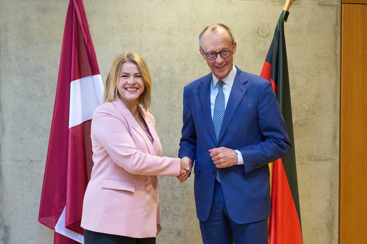 Evika Siliņa 🇱🇻🇺🇦 (@evikasilina) on Twitter photo Congratulations to <a href="/_FriedrichMerz/">Friedrich Merz</a> on becoming the Chancellor of Germany. I look forward to continuing our close cooperation to strengthen our partnership, the EU, and NATO. Latvia values Germany’s leadership in Europe and its significant role in security and prosperity of the Congratulations to <a href="/_FriedrichMerz/">Friedrich Merz</a> on becoming the Chancellor of Germany. I look forward to continuing our close cooperation to strengthen our partnership, the EU, and NATO. Latvia values Germany’s leadership in Europe and its significant role in security and prosperity of the