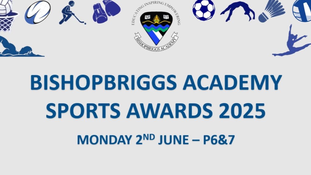 Bishopbriggs Acad PE (@bishype) on Twitter photo Wider School Sporting Achievements 🔵⚫️⚪️
To help gather nominations for our Sports Awards, we are asking for parents/guardians to complete the form below by Fri 9th May with information about your child's achievements 👇
forms.office.com/e/s7SVWgNMta
<a href="/BishopbriggsAC/">Bishopbriggs Academy</a> Wider School Sporting Achievements 🔵⚫️⚪️
To help gather nominations for our Sports Awards, we are asking for parents/guardians to complete the form below by Fri 9th May with information about your child's achievements 👇
forms.office.com/e/s7SVWgNMta
<a href="/BishopbriggsAC/">Bishopbriggs Academy</a>