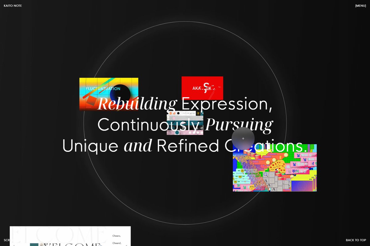 GOODPORTFOL_IO's tweet image. 今日のグッポー＼( ◉ω◉)／

野手 凱斗（@id__note）
goodportfol.io/detail/799KyxRz

Web、映像、モーションが高次元で融合する。核から溢れ出す実績に、シームレスな閲覧体験が用意されているREEL。美学を感じる幾何学のフッターと静かに燃える青い炎が象徴的な #ポートフォリオ 🔵🔥
#GODPORTFOLIO